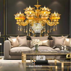 ĐÈN CHÙM PHA LÊ DC6587/10+5