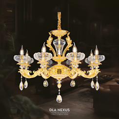 ĐÈN CHÙM XI MẠ VÀNG 24K -  CNQT - 184