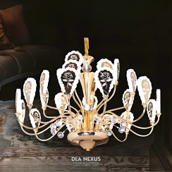 ĐÈN CHÙM PHA LÊ - GT -  CNQT - 68021 / 24 tay