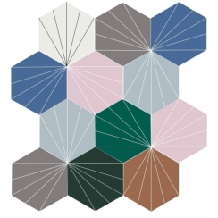 GẠCH LỤC GIÁC 23×20 BỘ SƯU TẬP CHỈ XÒE