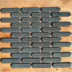 GẠCH MOSAIC ĐẦU TRÒN MÀU XÁM DT152