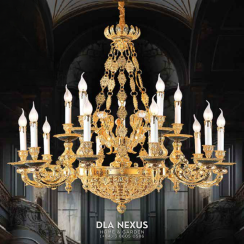 ĐÈN CHÙM XI MẠ VÀNG 24K - CNQT - 138 - 21 