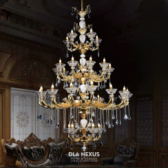 ĐÈN CHÙM PHA LÊ DC6604/5+15+10+5