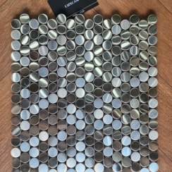 GẠCH MOSAIC KIM LOẠI TRÒN BI RAL003