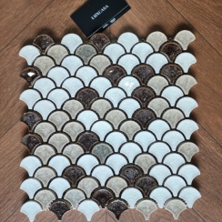 GẠCH MOSAIC VẢY CÁ CAO CẤP HGTH-043