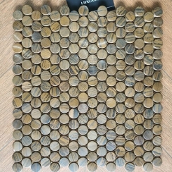 GẠCH MOSAIC XÀ CỪ TRÒN BI RAL005