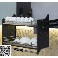 GIÁ BÁT ĐĨA DI ĐỘNG NAN OVAL INOX 304 - BDVIP 8617