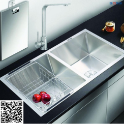 CHẬU ĐÚC 2 HỐ CÂN ÂM BÀN - BH7845